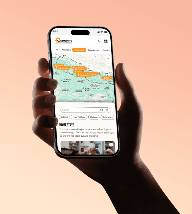 Community Homestay Network Mobile View