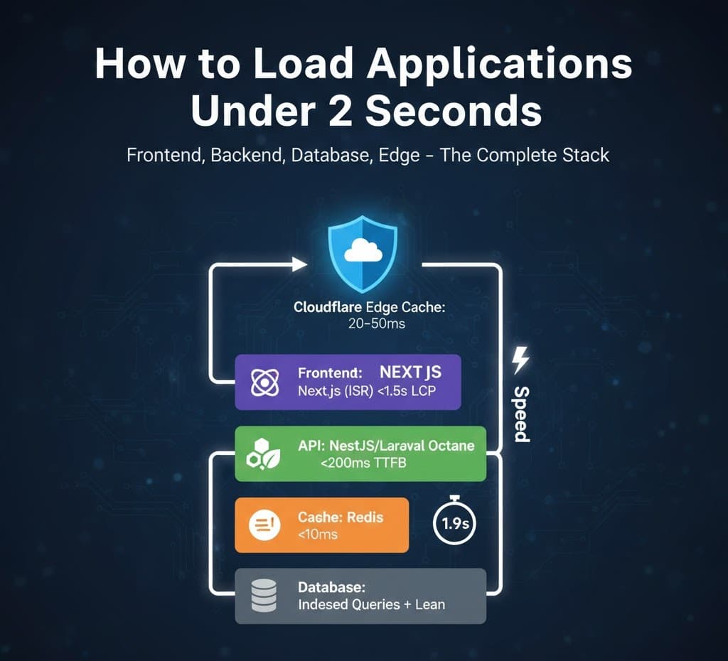 How to Load Web Applications Under 2 Seconds (2026 Performance Stack Guide)
